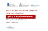 Piano turistico triennale della Liguria: statistiche, analisi e ricerche sul turismo