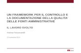 A. Passacantilli - Un framework per il controllo e la documentazione della qualita’ delle fonti amministrative