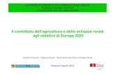 A. Comacchio - Il contributo dell’agricoltura e dello sviluppo rurale agli obiettivi di Europa 2020