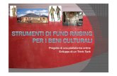 Fund raising per i beni culturali