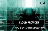 Cloud Provider Architecture - E4 Computer Engineering