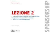 Lezione 2 - Sponsorship: funzionamento e organizzazione