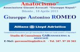 Le Anomalie Bancarie & Finanziarie: Anatocismo ed Usura-Intervento dott. Giuseppe A. ROMEO