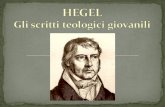 HEGEL - Gli scritti teologici giovanili