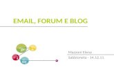 Lezione 3   email, forum e blog