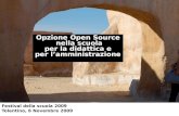 Opzione Open Source nella scuola per la didattica e per l’amministrazione
