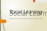 Social learning: Stato dell’arte della letteratura e delle pratiche sul tema