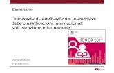 L. Verzicco - Innovazioni , applicazioni e prospettive delle classificazioni internazionali sull’istruzione e formazione