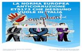La norma europea anticorruzione ets173 che nessuno vuole in Italia