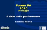 Luciano Hinna a FORUM PA 2010