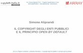 Il copyright degli enti pubblici e il principio open by default (S. Aliprandi, 13-11-14)