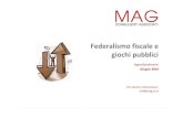 Federalismo fiscale e giochi pubblici draft