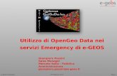 Utilizzo di opengeo data nei servizi di Emergency di e-GEOS - Giampiero Passini (e-GEOS)