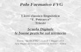 Go On FVG  5/5/2014 - Presentazione Liceo "F. Petrarca" Trieste