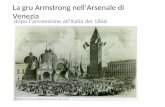 La gru Armstrong nell'Arsenale di Venezia