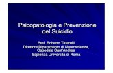 Psicopatologia e prevenzione del suicidio a cura del prof. roberto tatarelli