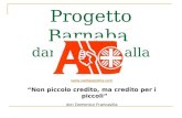 Progetto Barnaba, il progetto di microcredito della Caritas di Andria