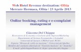 Giacomo Del Chiappa "Online booking, rating e e-complaint management" - WHR Olbia 2013