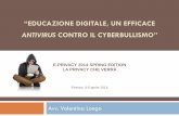 #eprivacy 2014 Educazione digitale e cyberbullismo Avv.longo