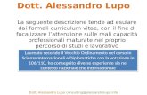 Descrizione Professionale Dott. Alessandro Lupo