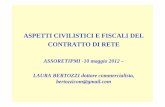 Fashion e Reti d'Impresa - L.Bertozzi  - Aspetti civilistici e fiscali del contratto di rete