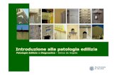 Patologia Edilizia e Diagnostica - 01 introduzione