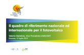 Anie gifi   il quadro di riferimento nazionale ed internazionale per il fotovoltaico