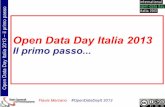 Flavia Marzano - Open Data Day Italia 2013 il primo passo...