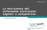 La bocciatura del referendum elettorale - ragioni e prospettive