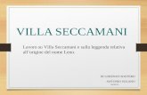 Leno: Villa Seccamani