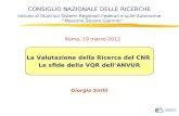 Valutazione VQR: seminario Giorgio Sirilli 19.3.2012