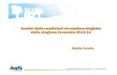 Arpa Piemonte - Analisi delle condizioni nivometeorologiche della stagione invernale 2013-14 di Mattia Faletto