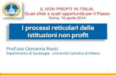 G. Rossi, - I processi reticolari delle istituzioni non profit