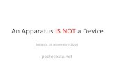 An apparatus is not a device