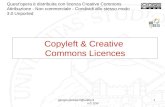 Copyleft e Creative Common Licences