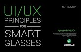 UI & UX principles for Smart Glasses