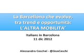 Altra Mobilit - Tertulia Italians In Barcelona