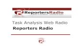 Task Analysis Web Radio Reporters Radio