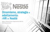 Dinamismo,Strategia e Adattamento:l' HR in Nestlé