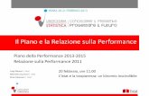 L. Meucci, M. Jouvenal, E. Calamani  - Il Piano e la Relazione sulla Performance
