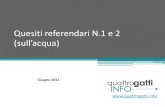 Referendum n.1&2 -Acqua - Giugno 2011