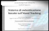 Sistema biometrico di autenticazione basato sull'hand tracking