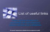 List Of Useful Links for an e-didactic