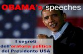 Obama's speeches - L'oratoria politica