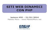 Corso PHP ENAIP - lezione #02 - 21/01/2014