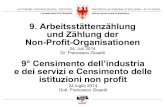 F. Gosetti - 9° Censimento dell’industriae dei servizi e Censimento delleistituzioni non profit