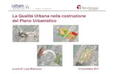 Urbanpromo2011. La Qualità Urbana nella Costruzione del Piano Urbanistico.