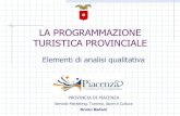 Programmazione Turistica Provinciale - Provincia di Piacenza