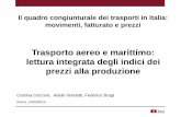 C. Ceccarini, A. Venditti, F, Brogi - Trasporto aereo e marittimo: lettura integrata dei prezzi alla produzione