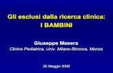 Giuseppe Masera - Clinica Pediatrica Ospedale San Gerardo Nuovo, Monza